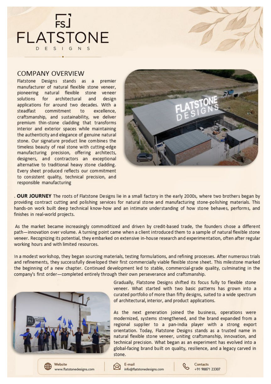 Flat Stone Designs company overview